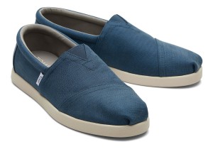 Toms Alp Fwd Textured Woven Dark Indigo | XZUMSI-671