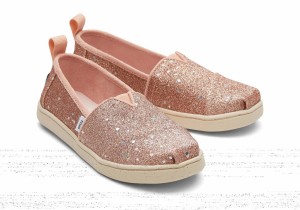 Toms Alpargata Cosmic Glitter Rose Gold | ZDBEVI-149