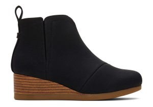 Toms Clare Wedge Boot Black | FJYRAW-907