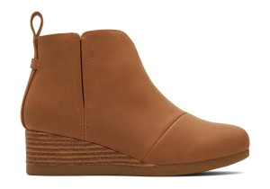 Toms Clare Wedge Boot Brown | YMCIDZ-087