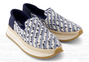 Toms Jocelyn Espadrille Sneaker Blue | QEOPRF-406