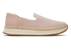 Toms Jocelyn Suede Espadrille Sneaker Pink | KEUBDJ-904