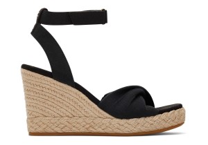 Toms Marisela Wedge Sandal Black | WECFKS-084