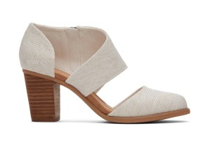 Toms Milan Closed Toe Heel Beige | KTOXFC-853