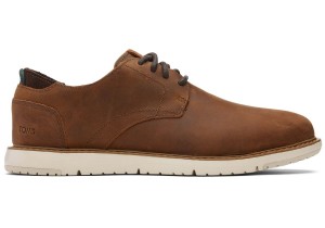 Toms Navi Water Resistant Dress Shoe Brown | VPUQEM-438