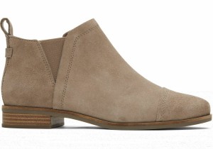 Toms Reese Suede Ankle Boot Grey Brown Grey | INEDOC-015