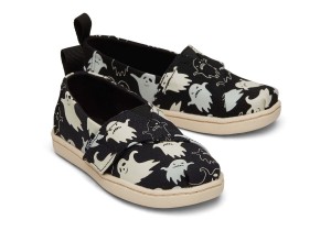 Toms Tiny Alpargata Ghosts Black | NVBQTC-973