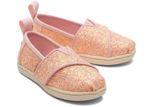 Toms Tiny Alpargata Glitter Pink | NOPMIF-436