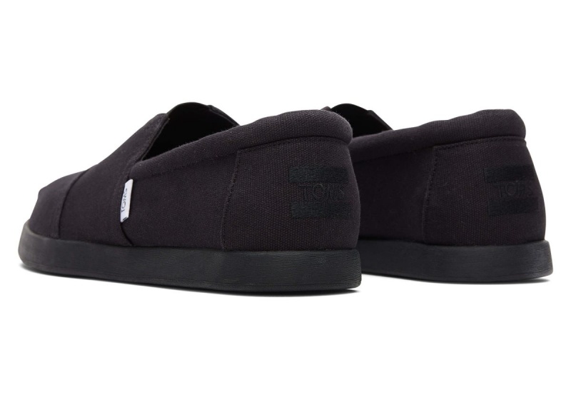 Toms Alp Fwd All Recycled Cotton Canvas Black | JCDZRA-019