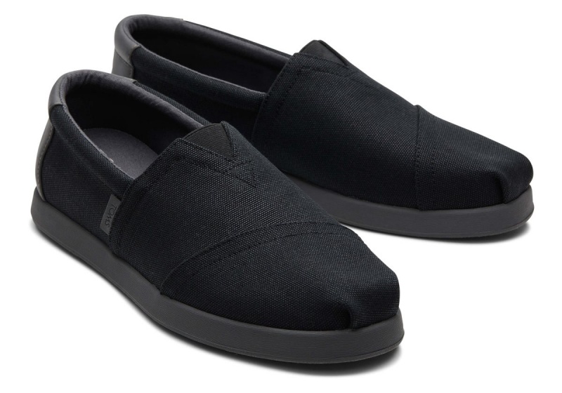 Toms Alp Fwd Canvas Synthetic Trim Black | PNZKWM-075