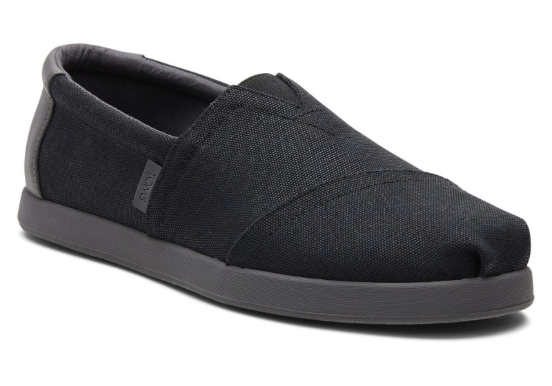 Toms Alp Fwd Canvas Synthetic Trim Black | PNZKWM-075