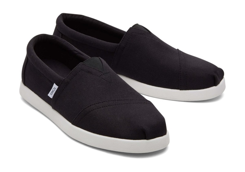 Toms Alp Fwd Recycled Cotton Canvas Black | IBWZUX-049