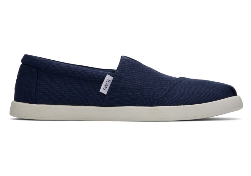 Toms Alp Fwd Recycled Cotton Canvas Navy | ZWOLVT-389