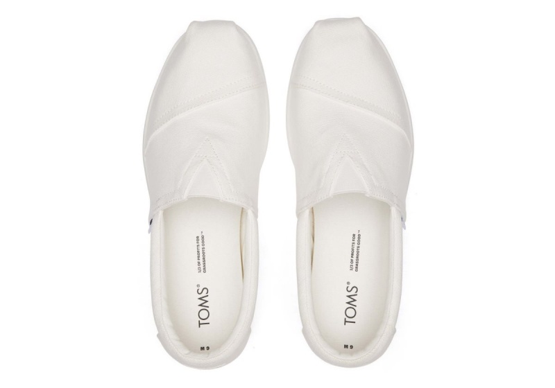 Toms Alp Fwd Recycled Cotton Canvas White | MWBQVZ-421