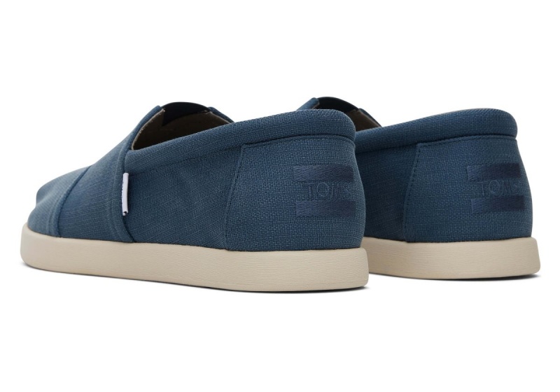 Toms Alp Fwd Textured Woven Dark Indigo | XZUMSI-671