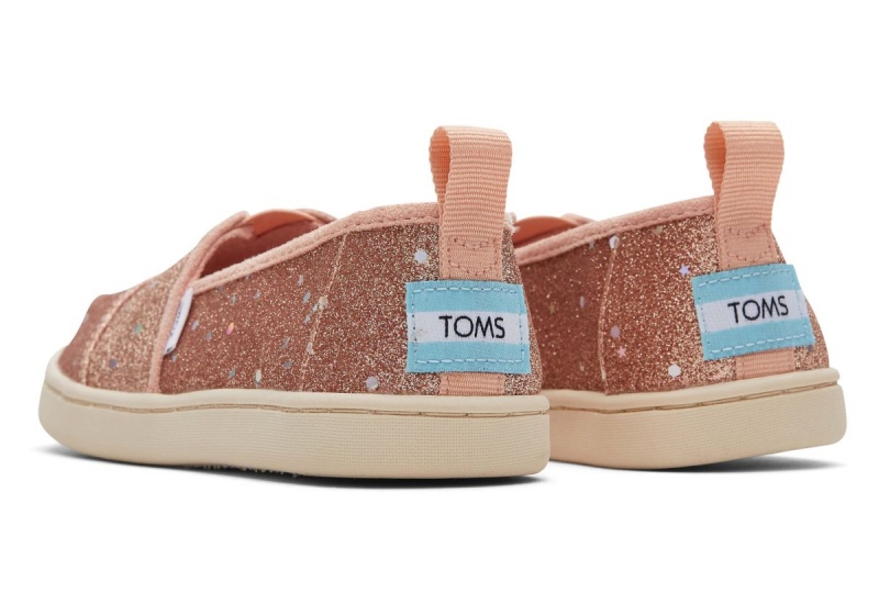 Toms Alpargata Cosmic Glitter Rose Gold | ZDBEVI-149