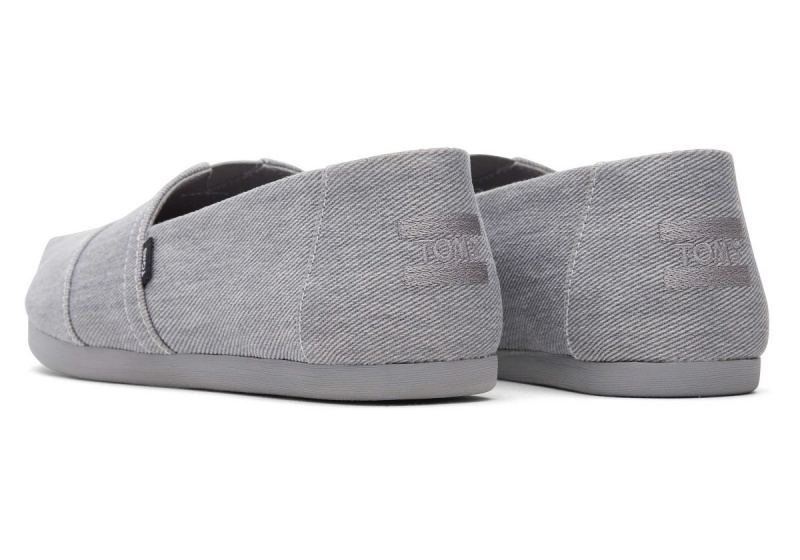 Toms Alpargata Distressed Twill Grey | VRSPKI-376