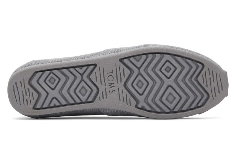 Toms Alpargata Distressed Twill Grey | VRSPKI-376