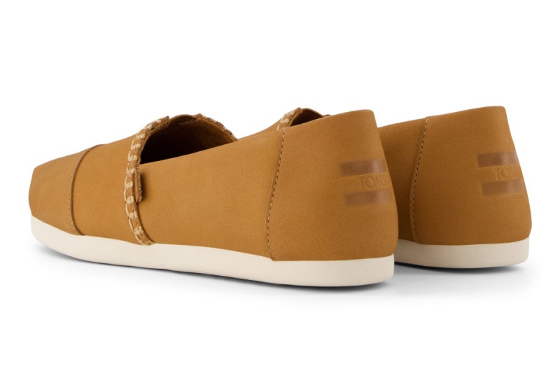 Toms Alpargata Leather Brown | YCAFQL-164