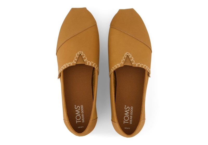 Toms Alpargata Leather Brown | YCAFQL-164