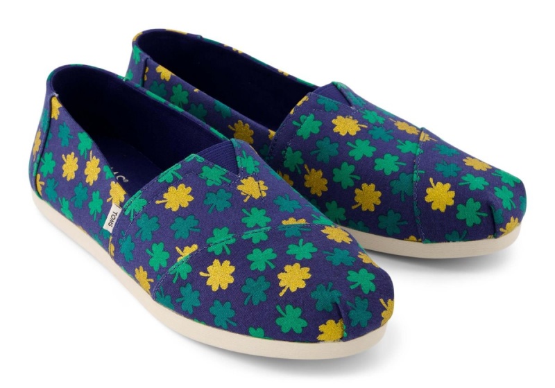 Toms Alpargata Lucky Shimmer Blue | CWAFJQ-956