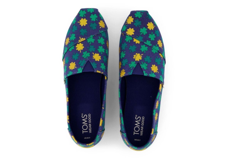 Toms Alpargata Lucky Shimmer Blue | CWAFJQ-956