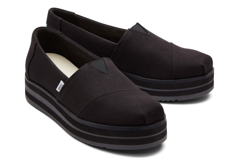 Toms Alpargata Midform Espadrille Black | IBXEHL-539