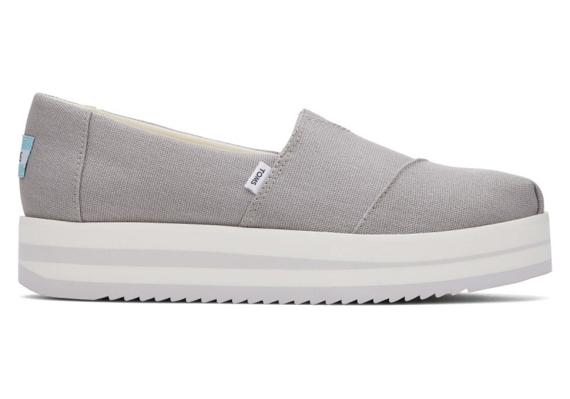 Toms Alpargata Midform Espadrille Deep Grey | KXZRVW-045