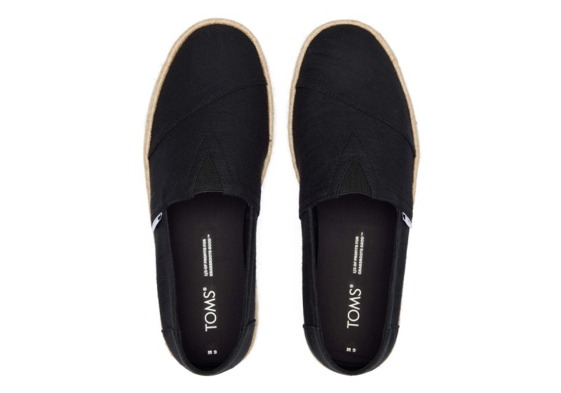 Toms Alpargata Rope 2.0 Black | OEGQLD-762