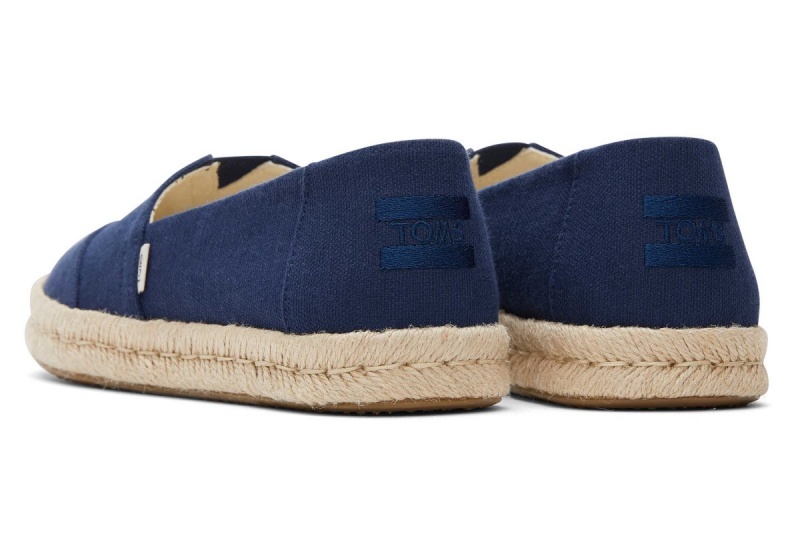 Toms Alpargata Rope 2.0 Recycled Cotton Espadrille Navy | SVEGMY-549