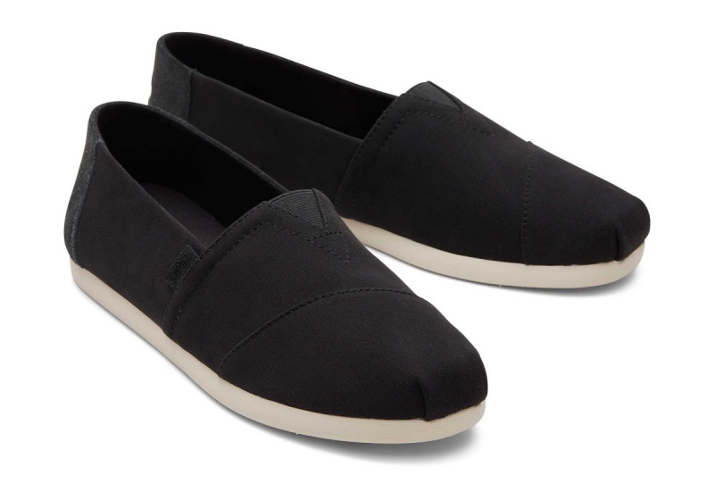 Toms Alpargata Suede Brushed Twill Black | EKOVWT-451