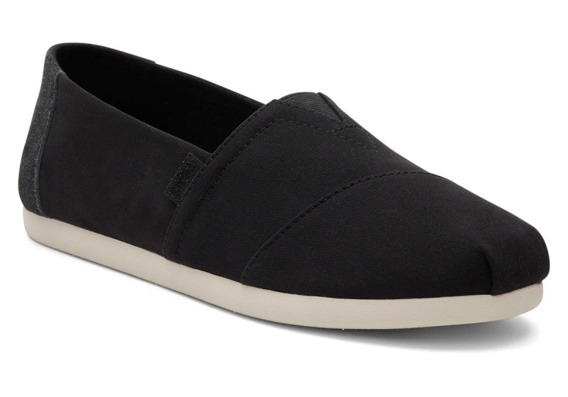 Toms Alpargata Suede Brushed Twill Black | EKOVWT-451