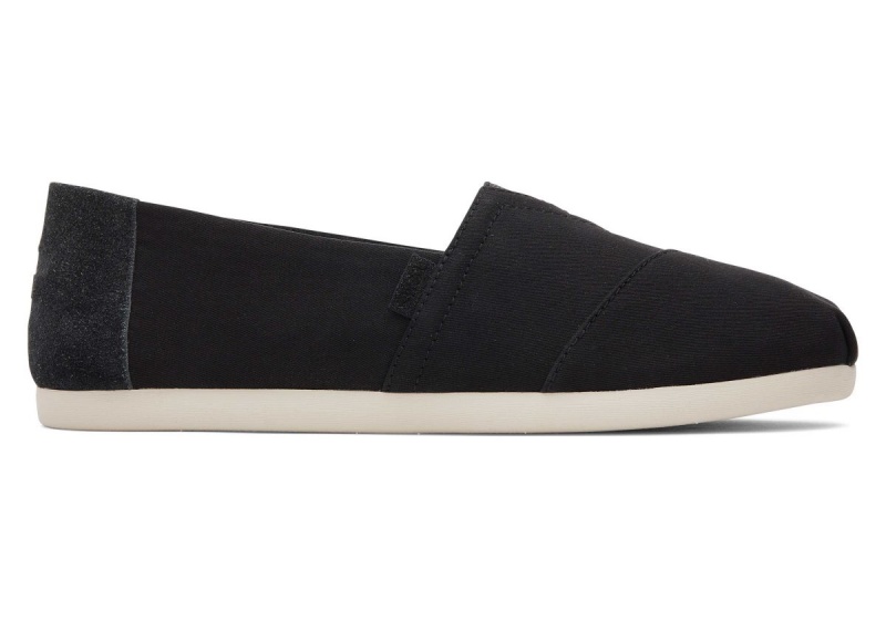 Toms Alpargata Suede Brushed Twill Black | EKOVWT-451