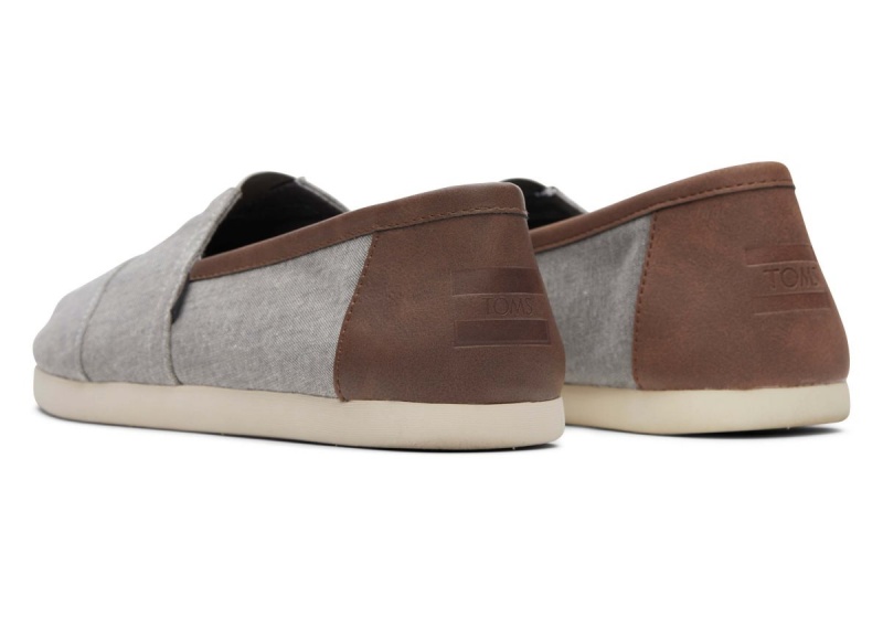 Toms Alpargata Synthetic Trim Grey | AZCPYN-346