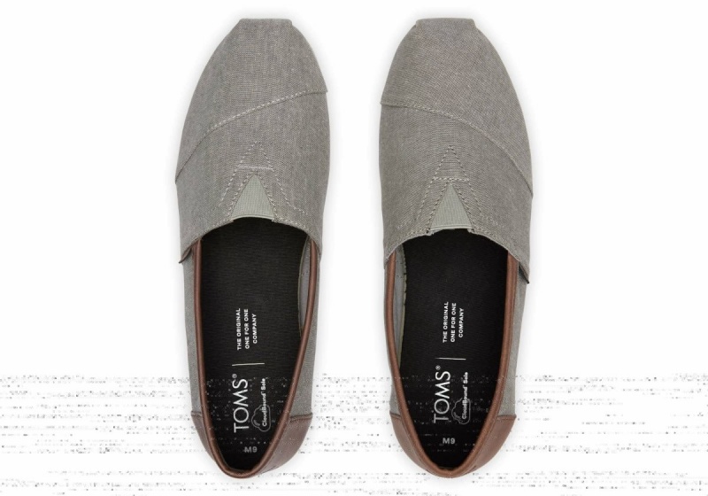 Toms Alpargata Synthetic Trim Grey | AZCPYN-346