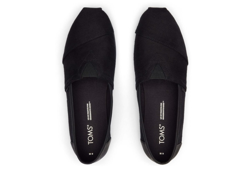 Toms Alpargata Twill Synthetic Trim Black | KPTBHF-732