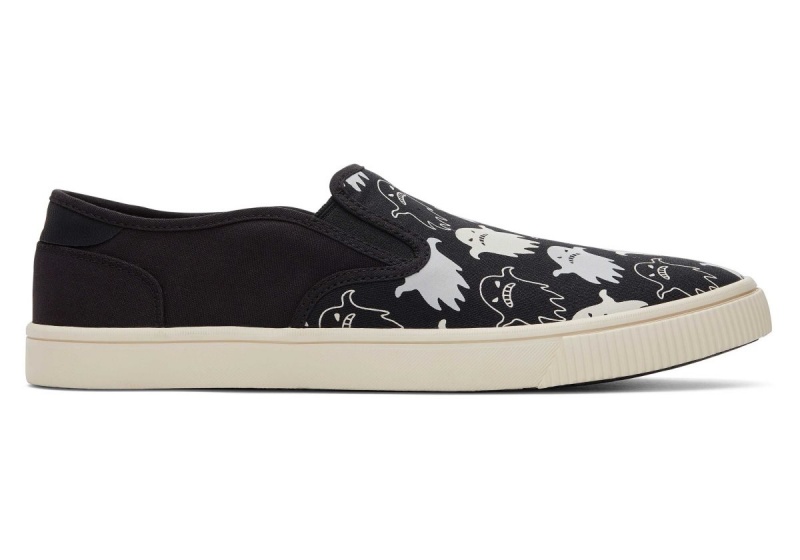 Toms Baja in the Ghosts Slip On Sneaker Black | MJNITF-960