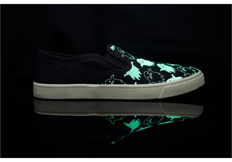 Toms Baja in the Ghosts Slip On Sneaker Black | MJNITF-960