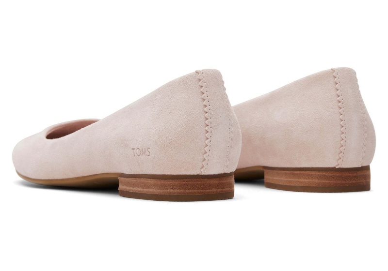 Toms Briella Suede Flat Pink | RMUBKE-748