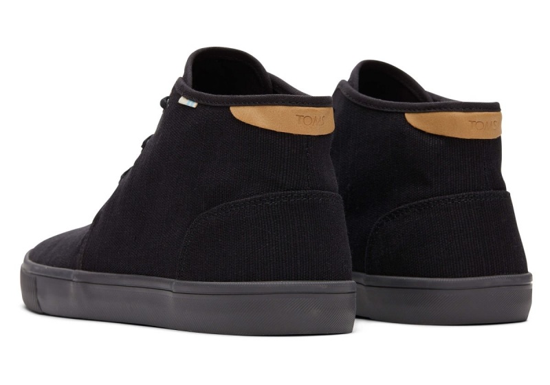 Toms Carlo Mid Sneaker Black | SNBYCZ-628