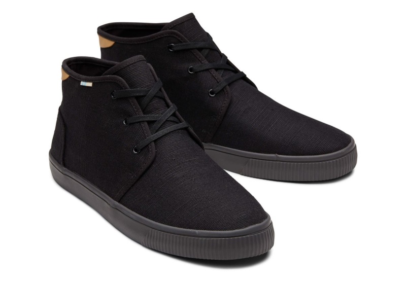 Toms Carlo Mid Sneaker Black | SNBYCZ-628