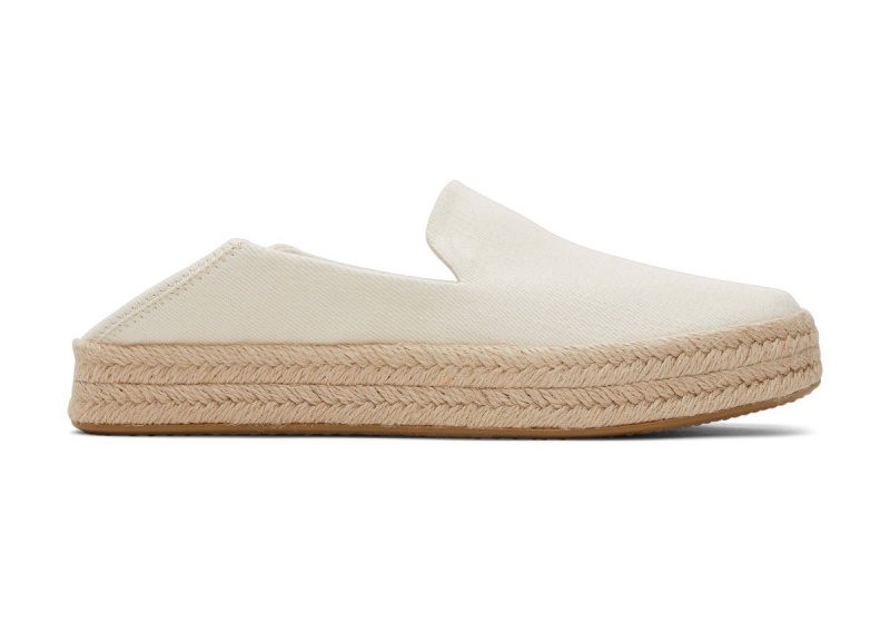 Toms Carolina Twill Espadrille Beige | NRLXSU-209