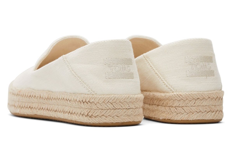 Toms Carolina Twill Espadrille Beige | NRLXSU-209