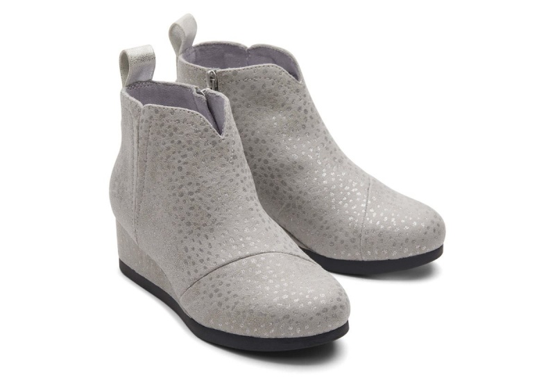 Toms Clare Wedge Boot Deep Grey | VUTYQK-958