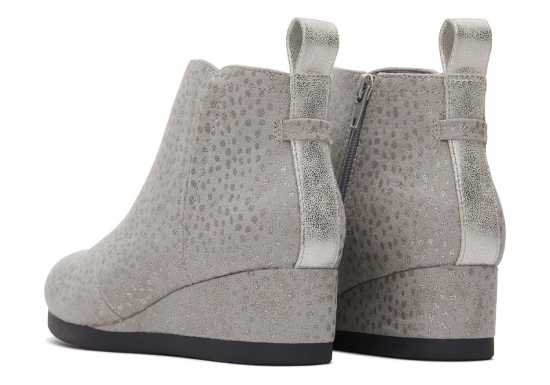 Toms Clare Wedge Boot Deep Grey | VUTYQK-958