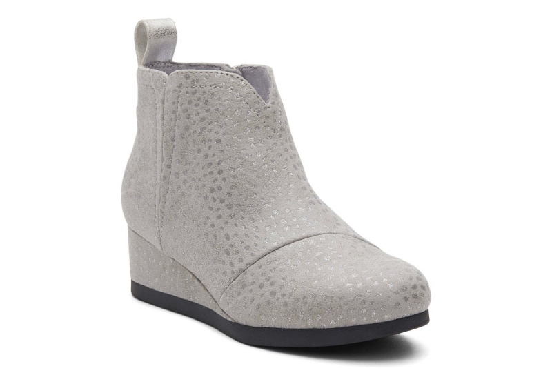 Toms Clare Wedge Boot Deep Grey | VUTYQK-958