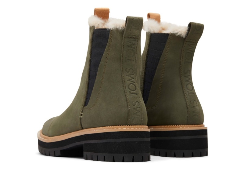 Toms Dakota Water Resistant Boot Olive | DGQPWL-325