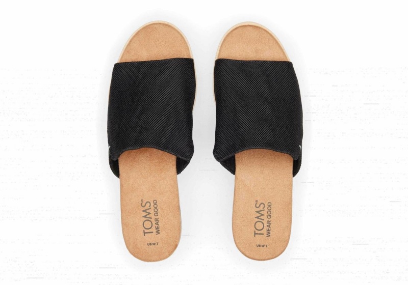 Toms Diana Mule Sandal Black | MFKHDP-871