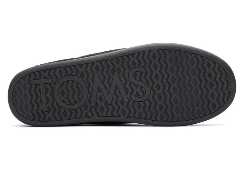 Toms Ezra Faux Fleece Convertible Slipper Black | NDTKYQ-892