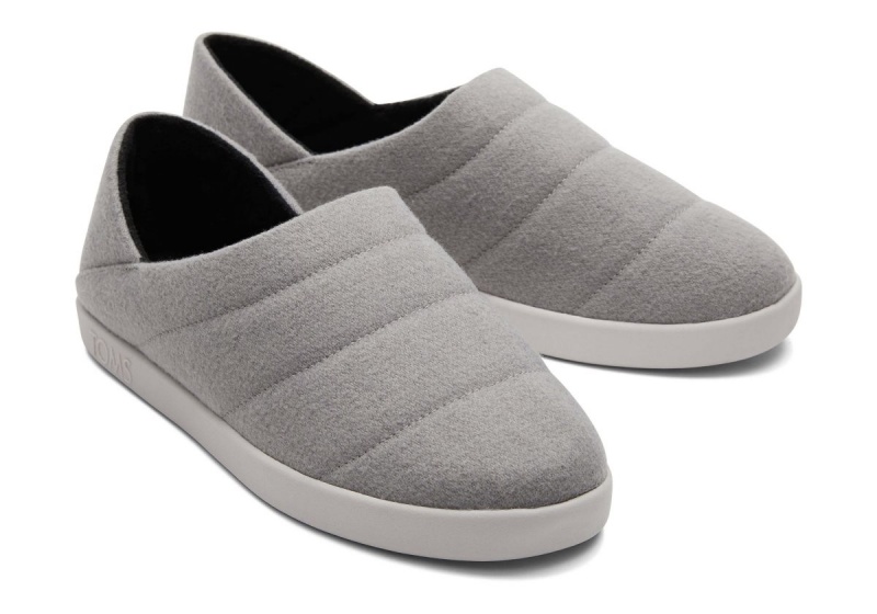 Toms Ezra Faux Fleece Convertible Slipper Grey | SIWPBX-639